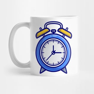 Alarm Clock Cartoon Illustration Mug